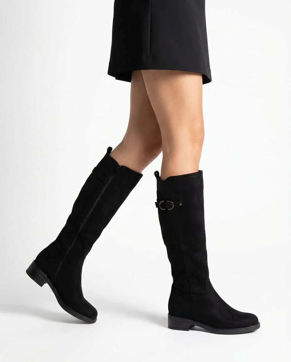 The Sienna Suede Riding Boot - Image 1