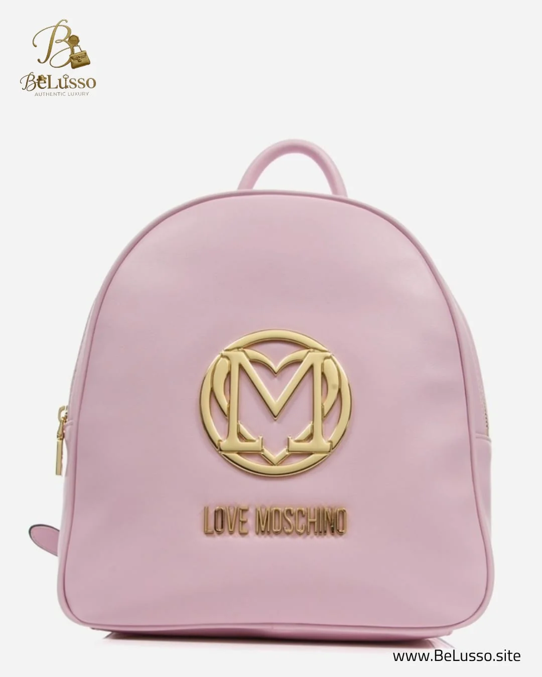 Love Moschino Light Rose Faux Leather Backpack - Image 1