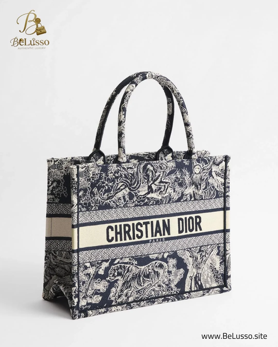 Dior Book Tote – Blue Toile de Jouy - Image 1