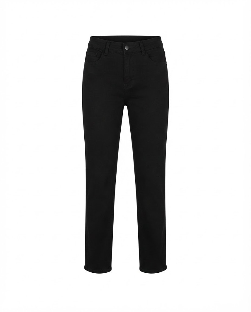 Straight-Leg Jeans — Black - Image 1