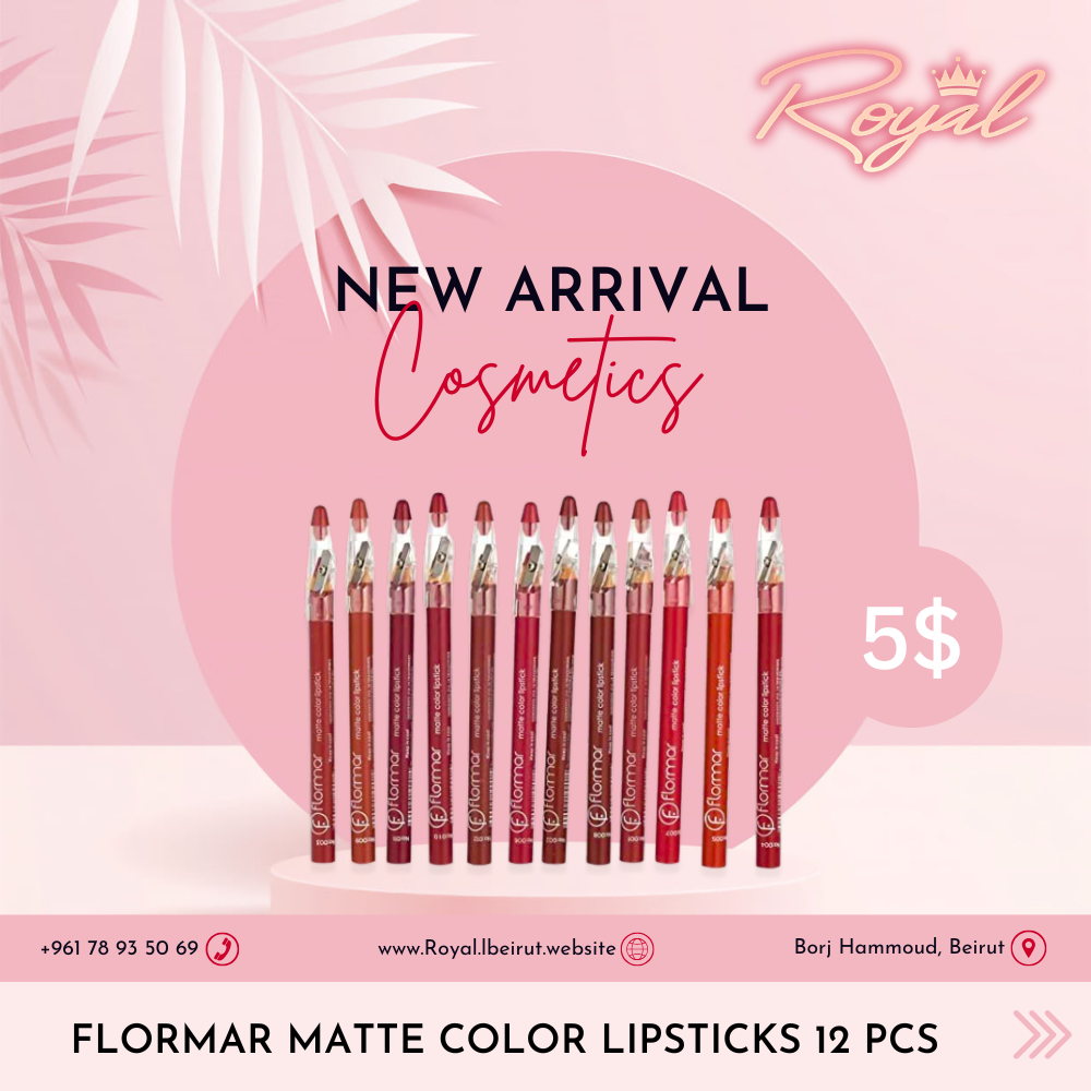 FLORMAR Matte Color Lipsticks 12pcs