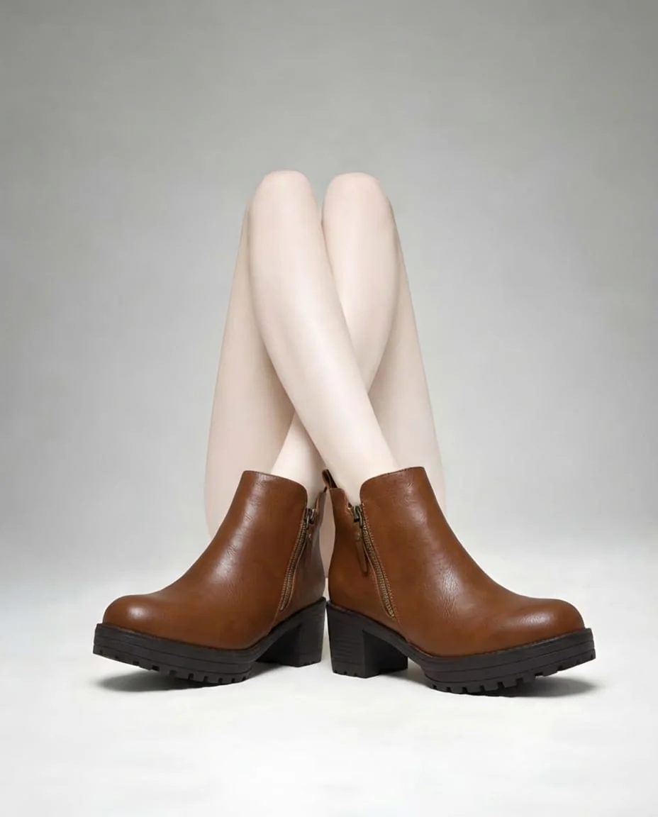 ​The Nomad Lug-Sole Ankle Boot - Image 1
