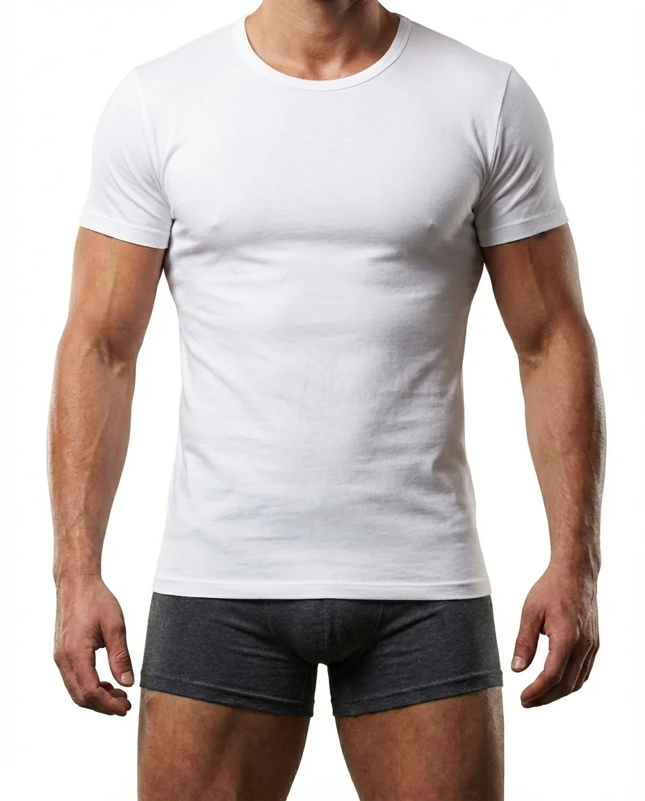 Premium Egyptian Cotton Crew Neck Undershirt