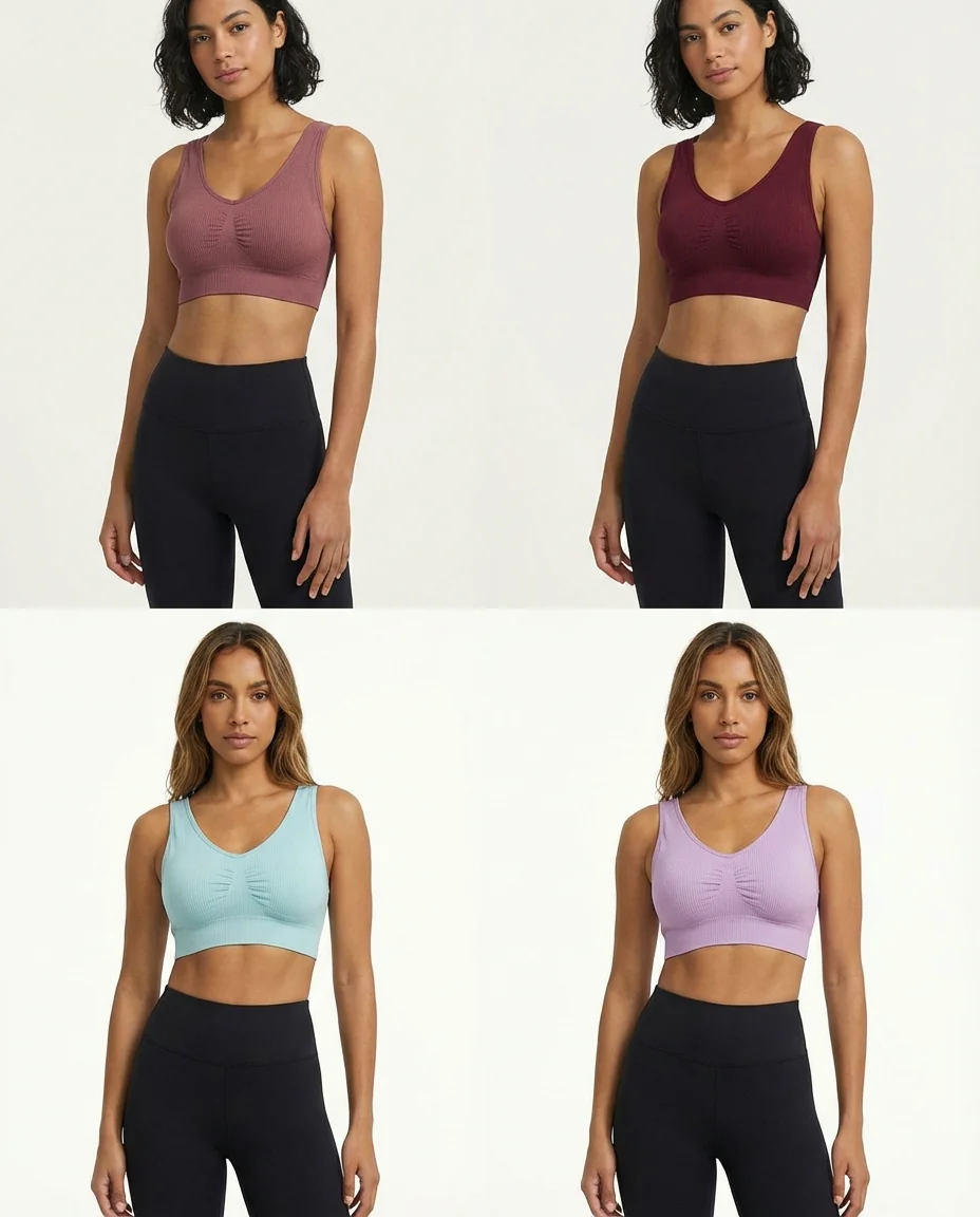 ​LuxStretch Egyptian Cotton Bralette - Image 1