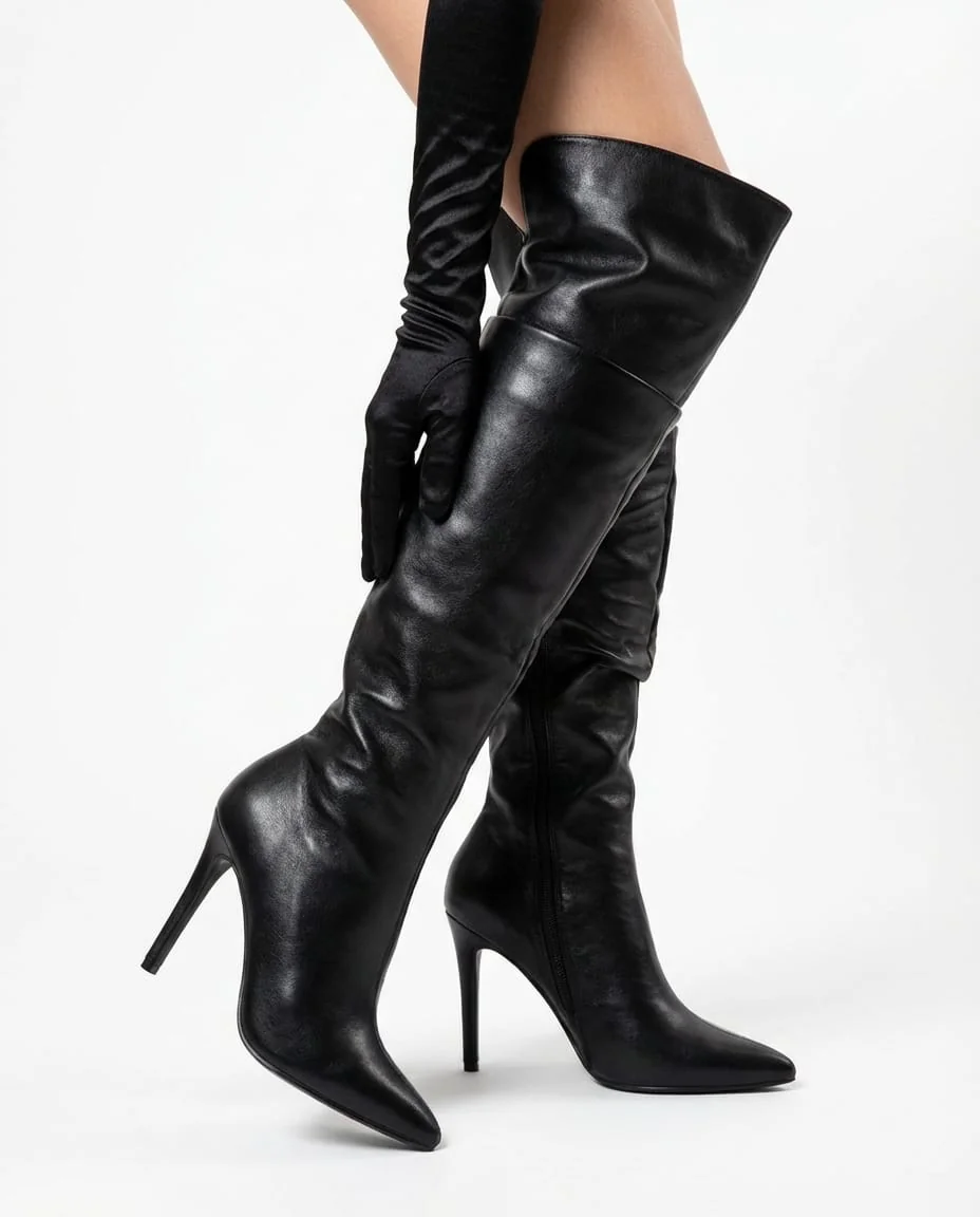 The Valentina Over-the-Knee Stiletto Boot - Image 1