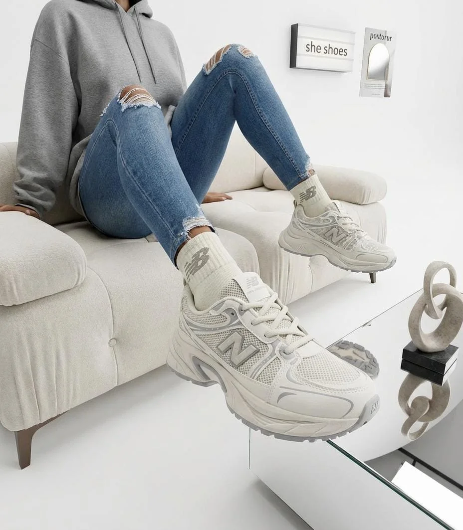 New Balance 530 "Sea Salt" (Cream/Silver) - Image 1