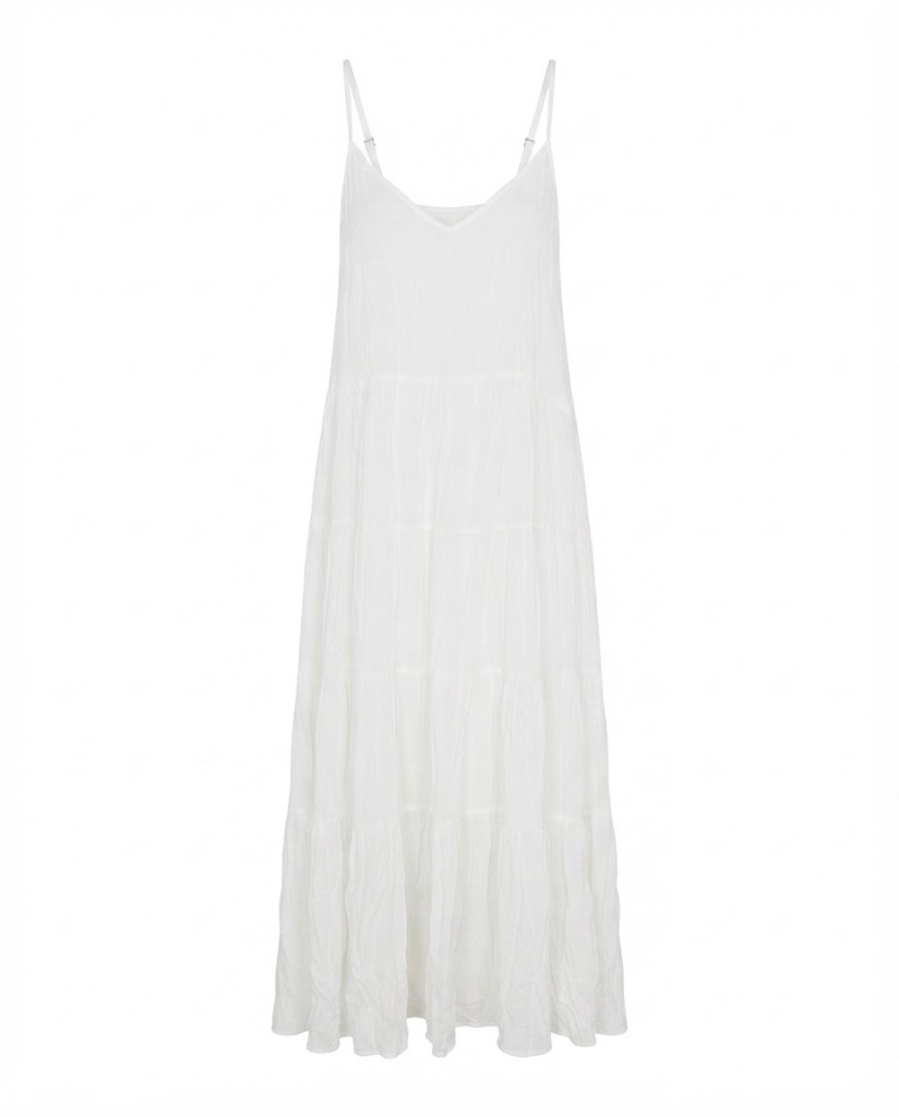 Tiered Spaghetti-Strap Maxi Dress - Image 1
