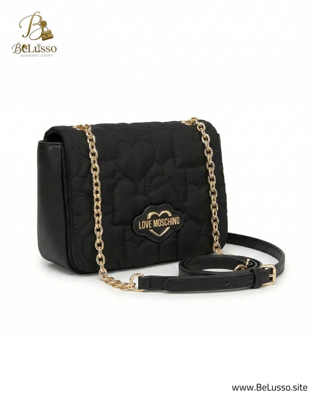 Love Moschino Quilted Heart Crossbody - Image 1