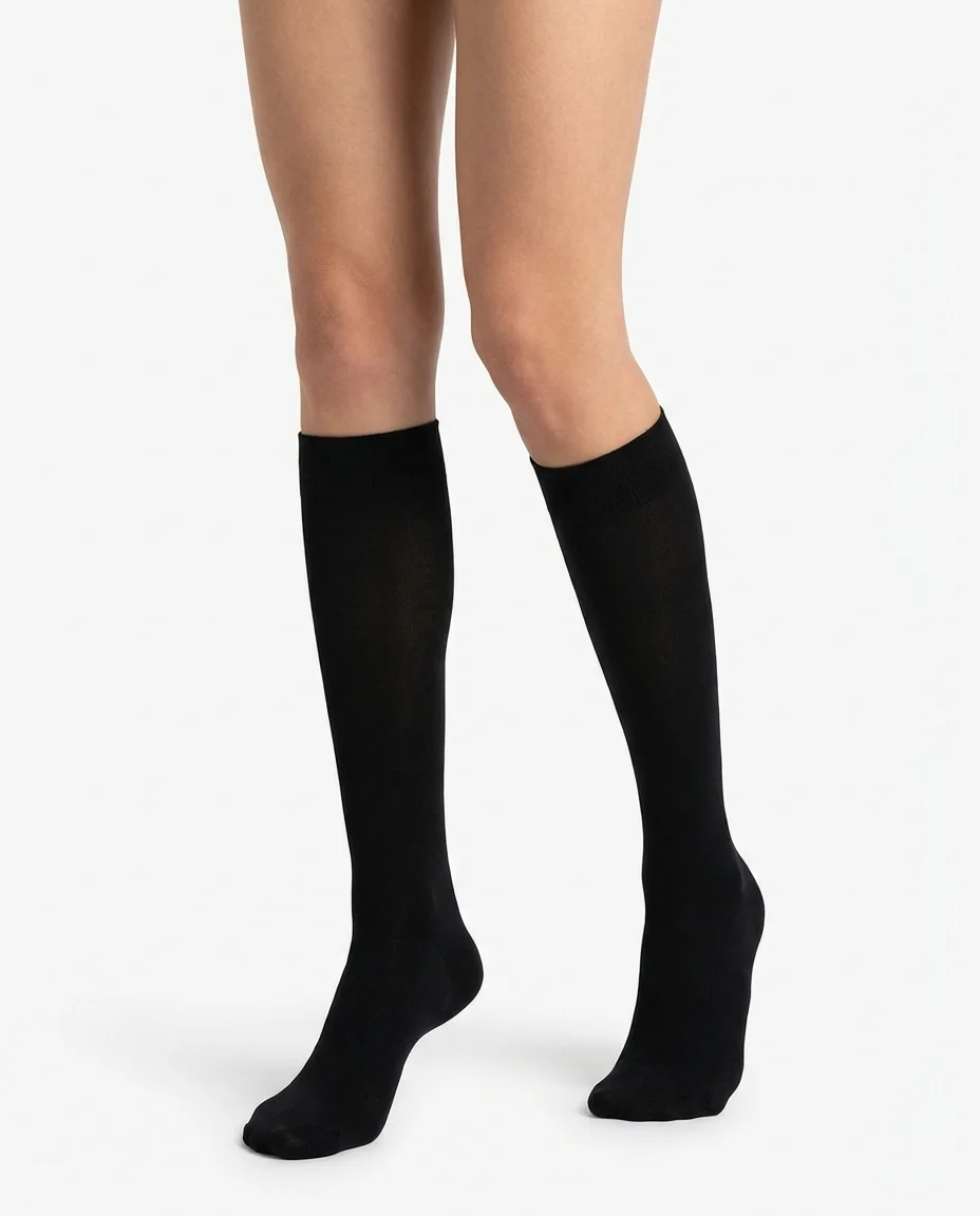 Opaque Knee-High Socks - Image 1
