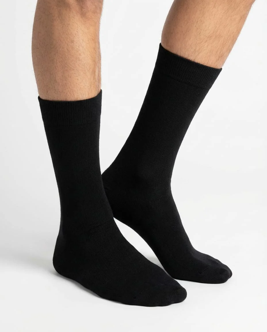  Men’s Egyptian Cotton Ribbed Crew - Image 1