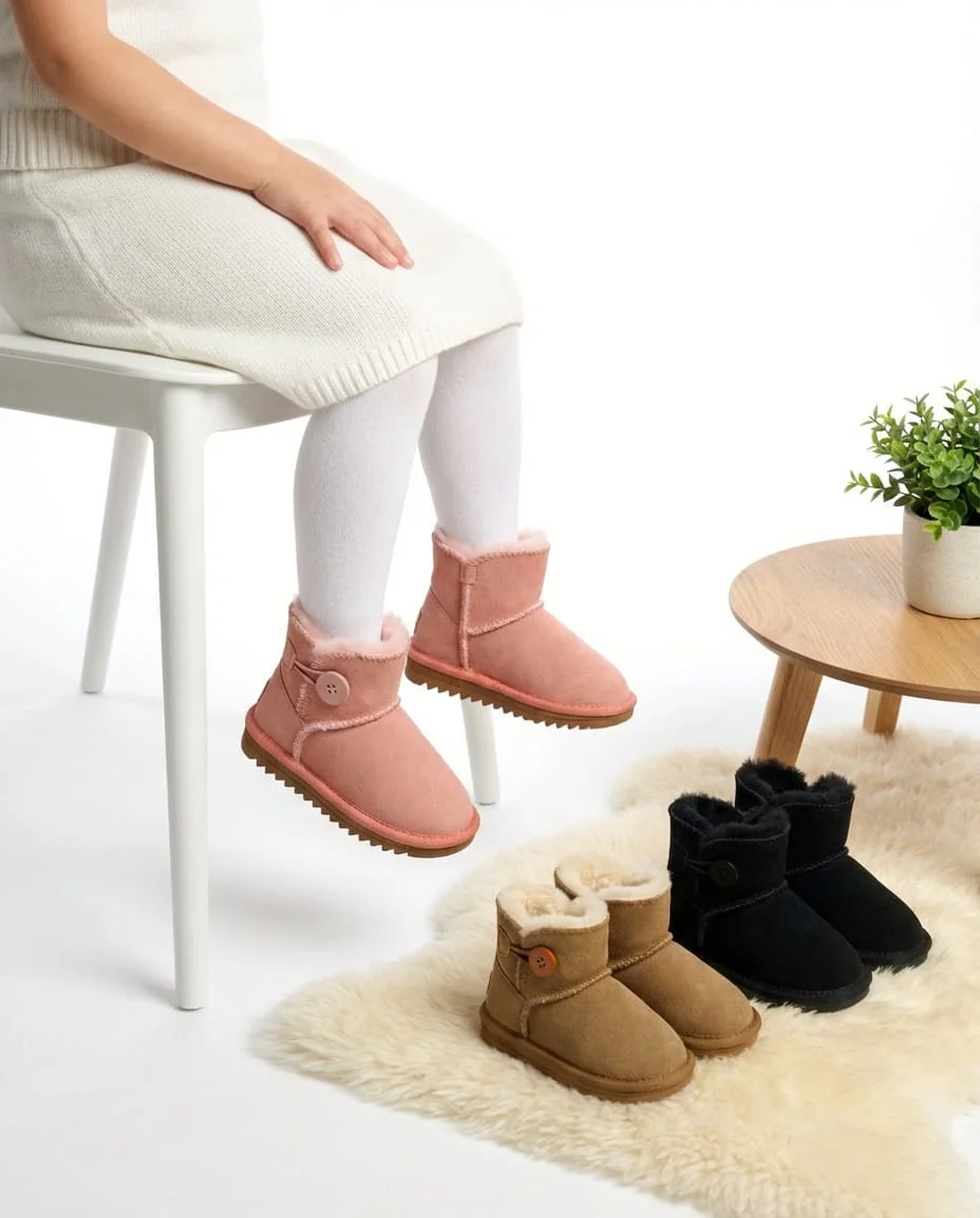 UGG Kids' Mini Bailey Button II Boots - Image 1