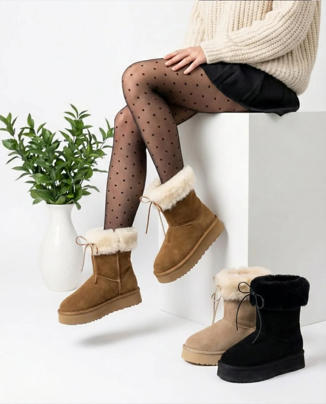 The Luna Quilted Mid-Calf Boot - Image 1