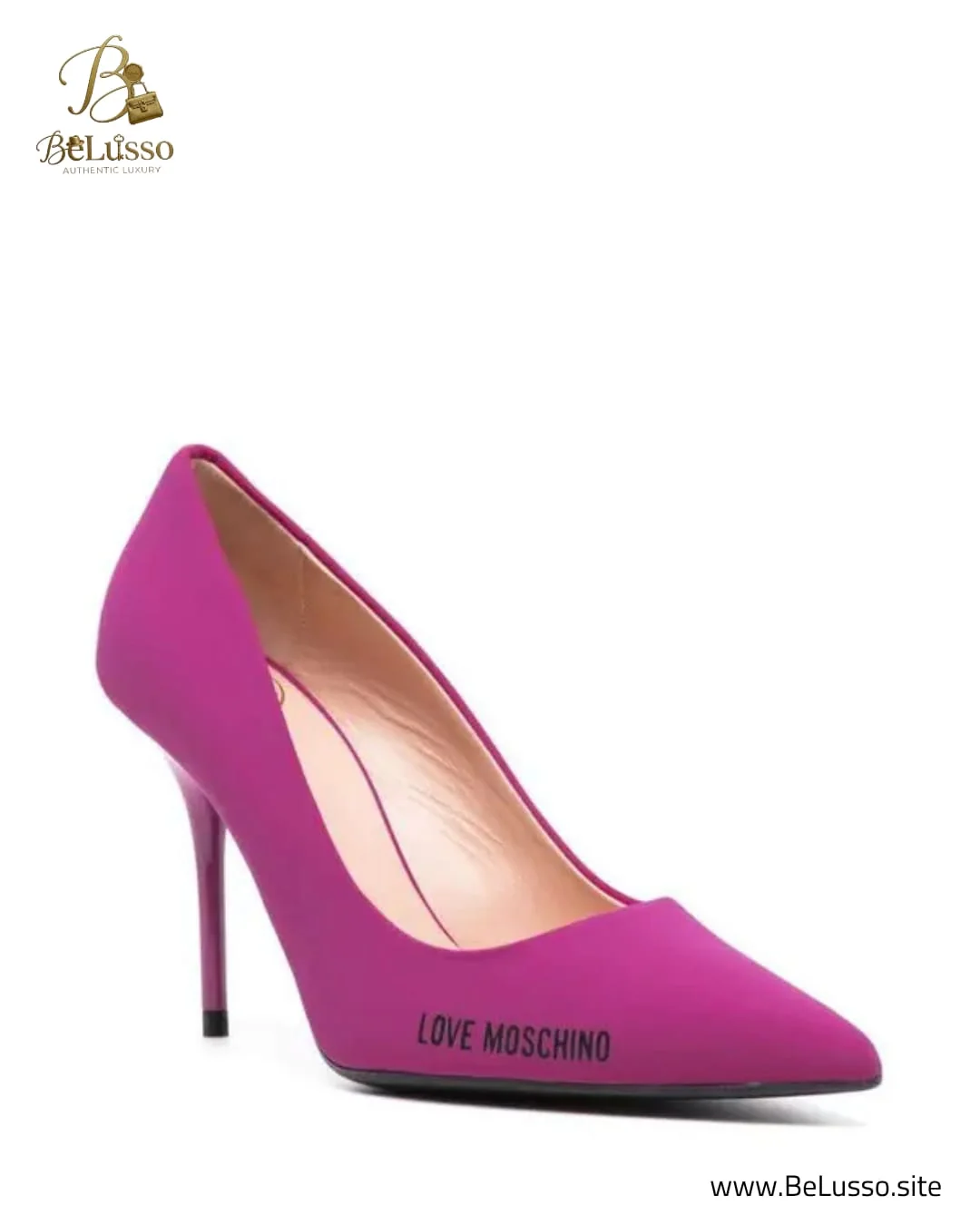 Love Moschino Fuchsia Pointed-Toe Pumps - Image 1