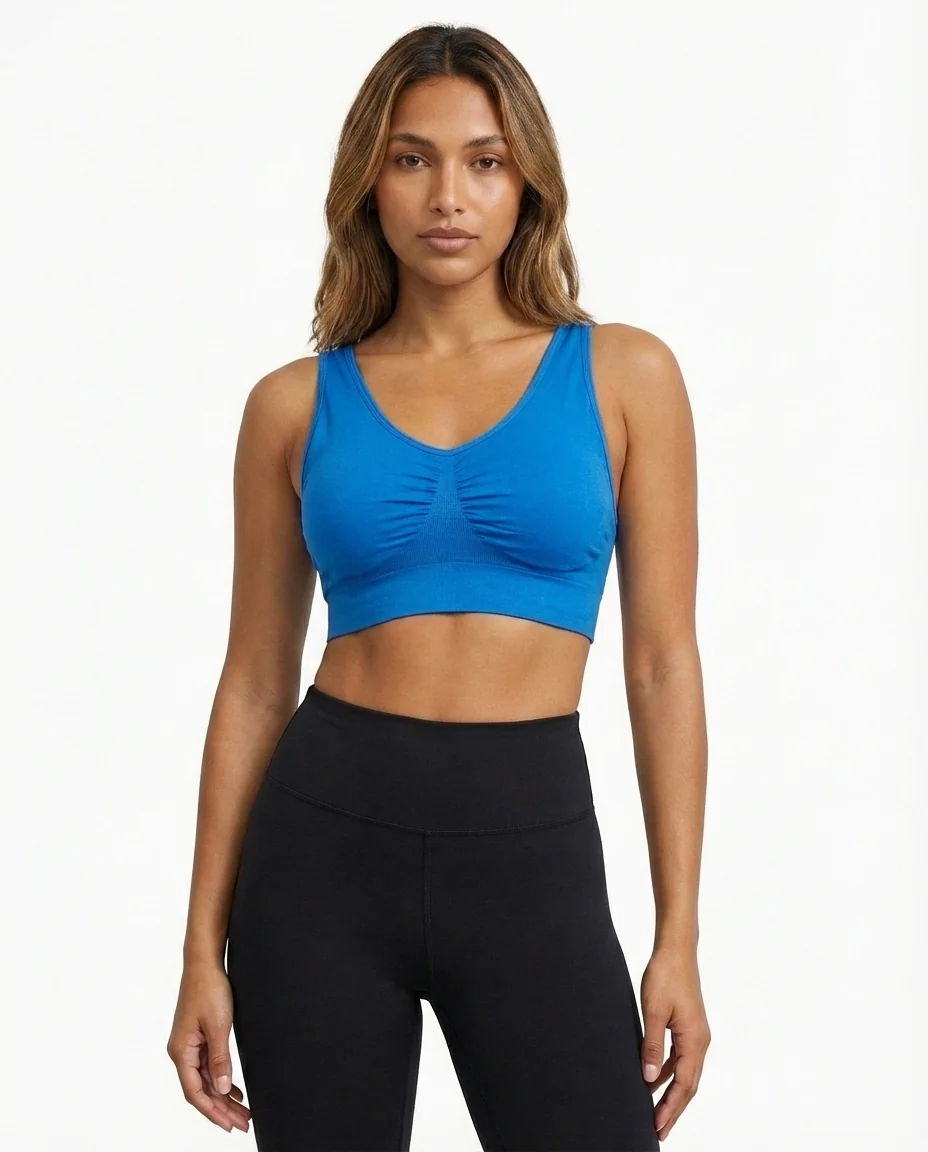 ​LuxStretch Egyptian Cotton Bralette - Image 1