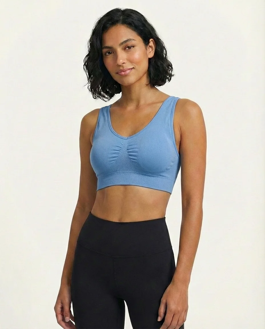 ​LuxStretch Egyptian Cotton Bralette - Image 1
